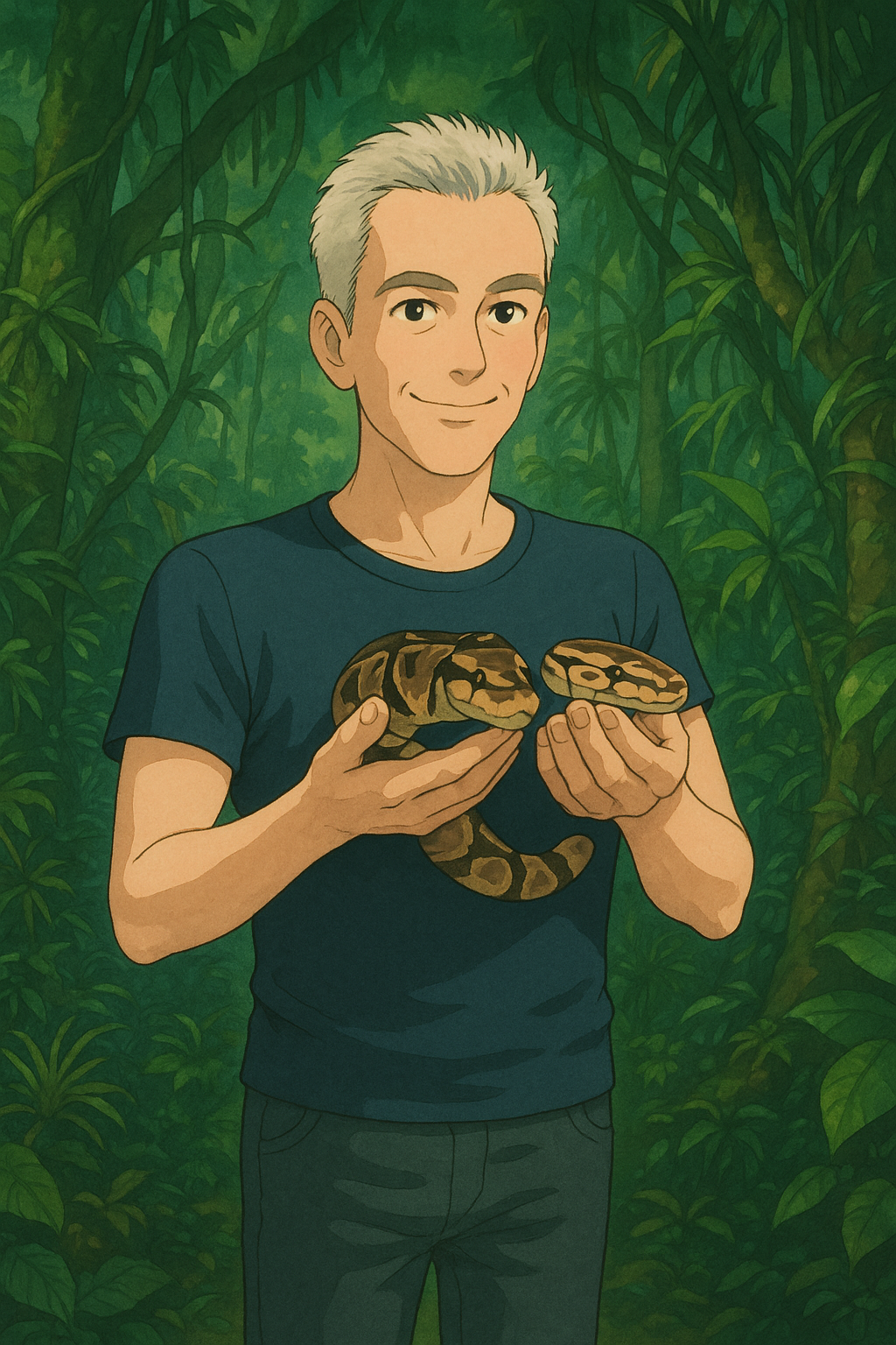 Ghibli Stil - Ich mit Schlange